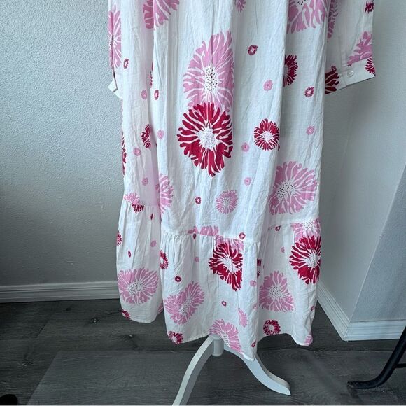 Ro's Garden Giselle Rose Pink Floral Floral Accents Dress SIZE XS NEW - Picture 10 of 16